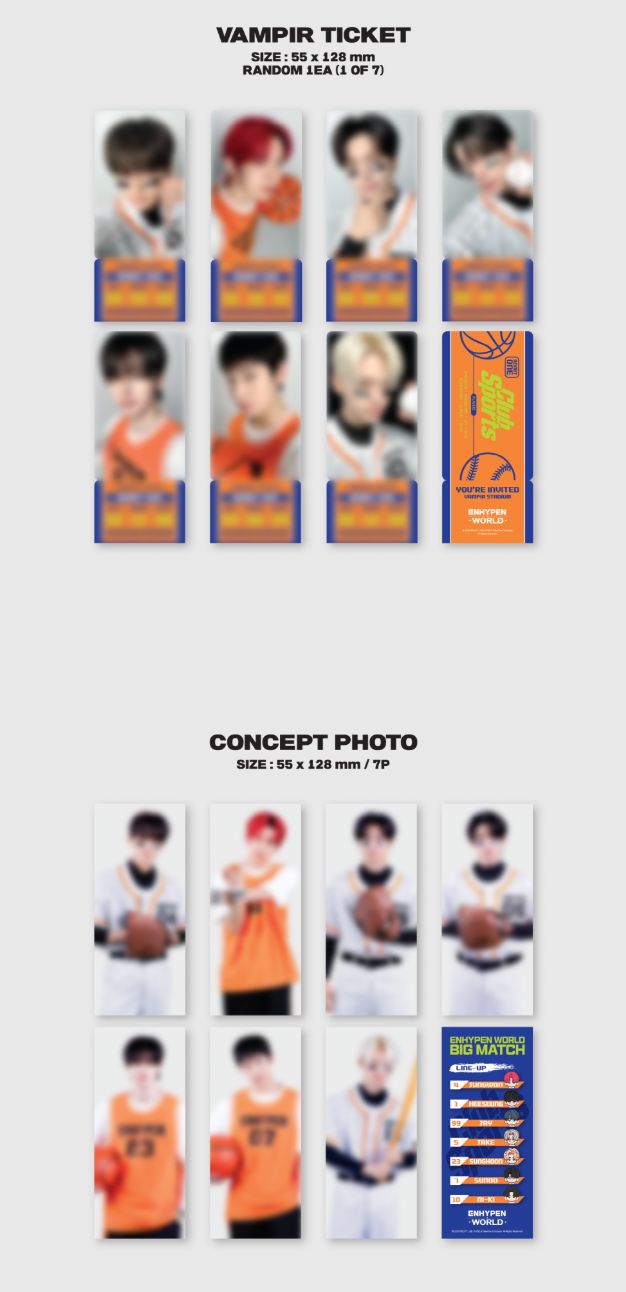 ENHYPEN - WORLD COUPON CARD COLLECTION (CLUB SPORTS VER.) Nolae