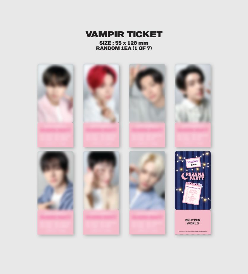 ENHYPEN - WORLD COUPON CARD COLLECTION (PAJAMA PARTY VER.) Nolae