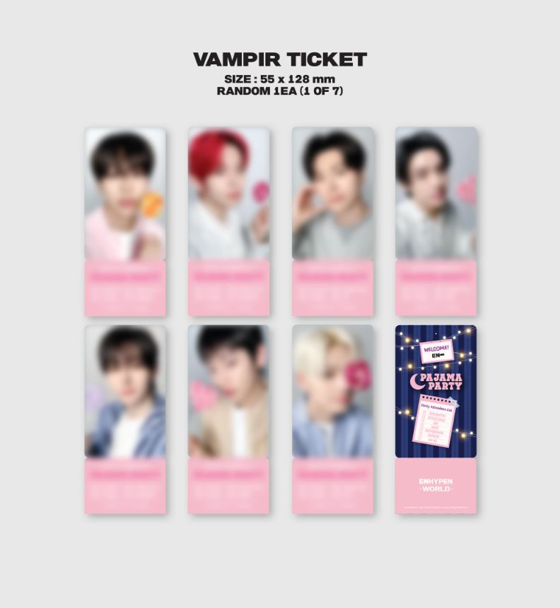 ENHYPEN - WORLD COUPON CARD COLLECTION (PAJAMA PARTY VER.) Nolae