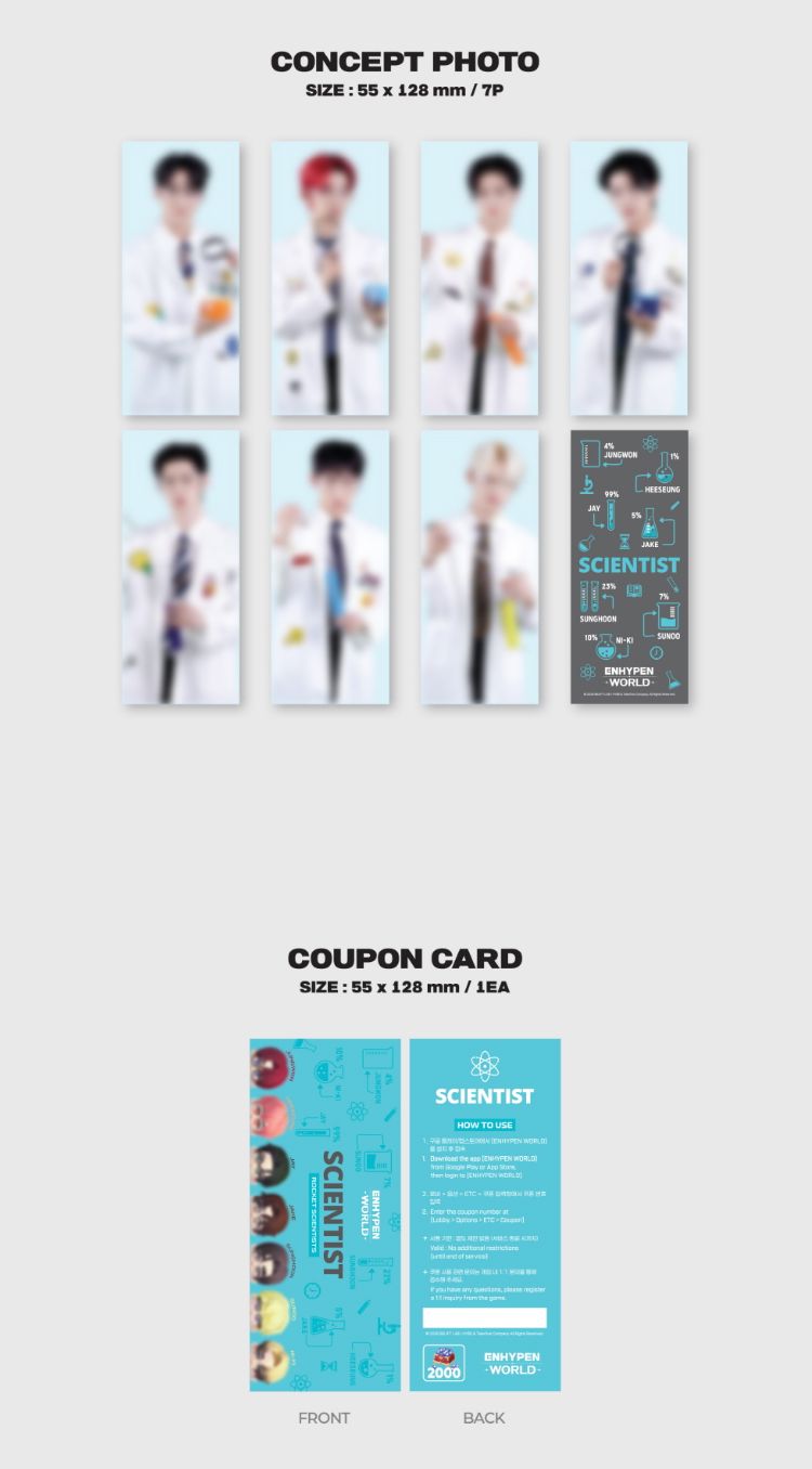 ENHYPEN - WORLD COUPON CARD COLLECTION (SCIENTIST VER.)