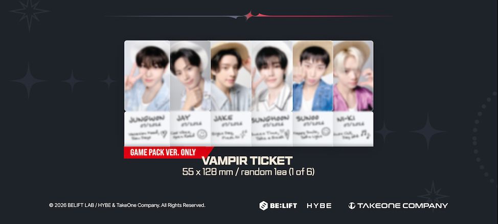 ENHYPEN - WORLD COUPON CARD COLLECTION (SUMMER VACATION VER.) Nolae