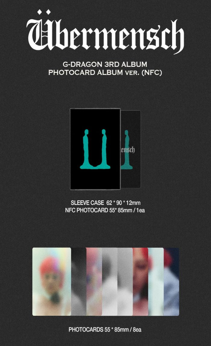 G-DRAGON - ÜBERMENSCH (PHOTOCARD ALBUM VER.) + Aladin Photocard Nolae