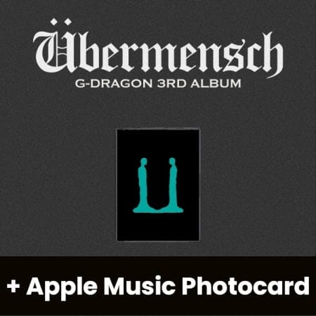 G-DRAGON - ÜBERMENSCH (PHOTOCARD ALBUM VER.) + Apple Music Photocard Nolae