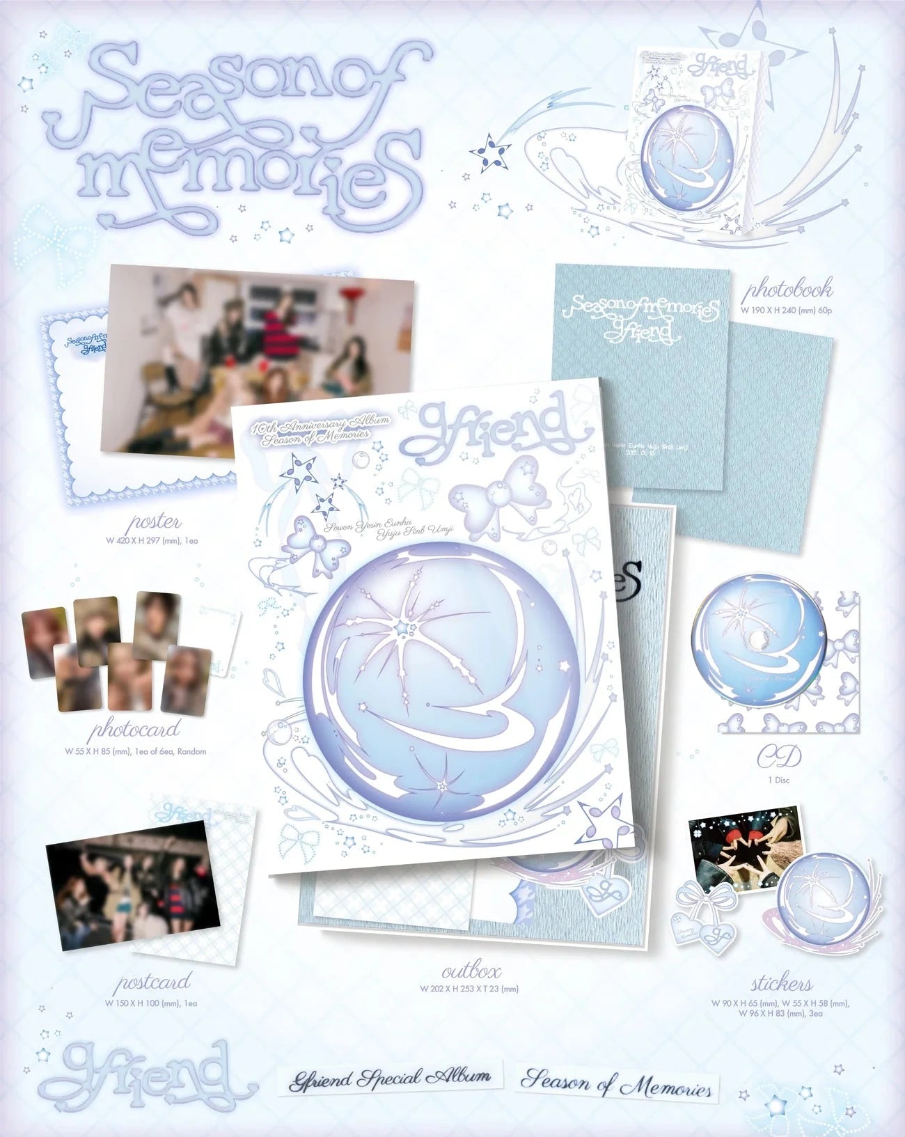 GFRIEND - SEASON OF MEMORIES (SPECIAL ALBUM) + Weverse Special Gift Nolae