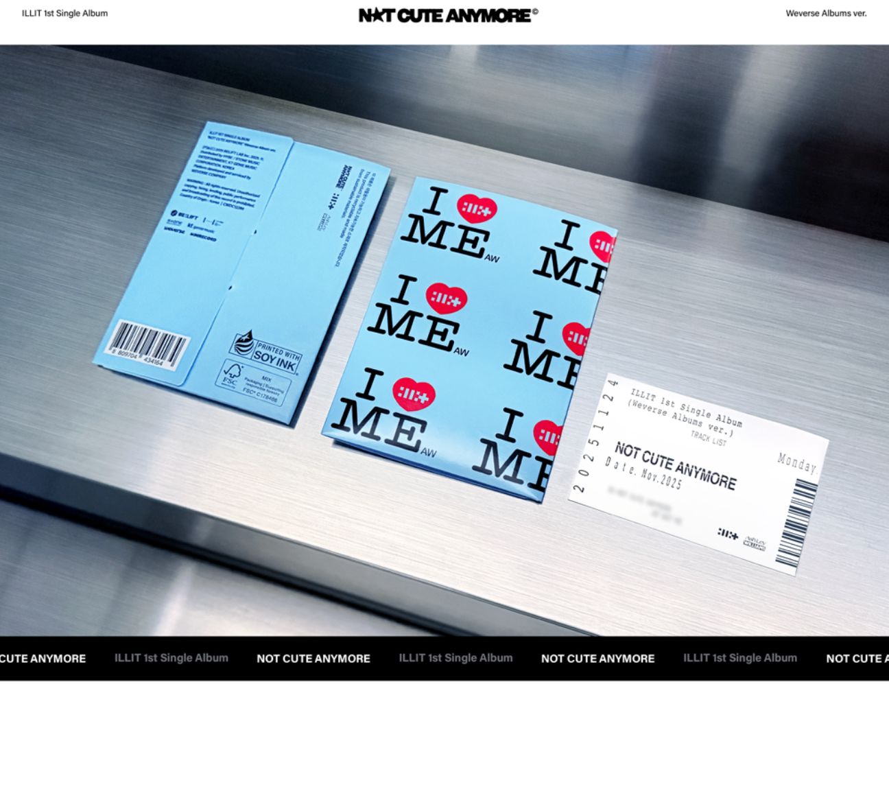 ILLIT NOT CUTE ANYMORE Weverse 来日記念 ラキドロ ILLIT】1st Single Album 'NOT CUTE ANYMORE' 来日記念ラッキードロー