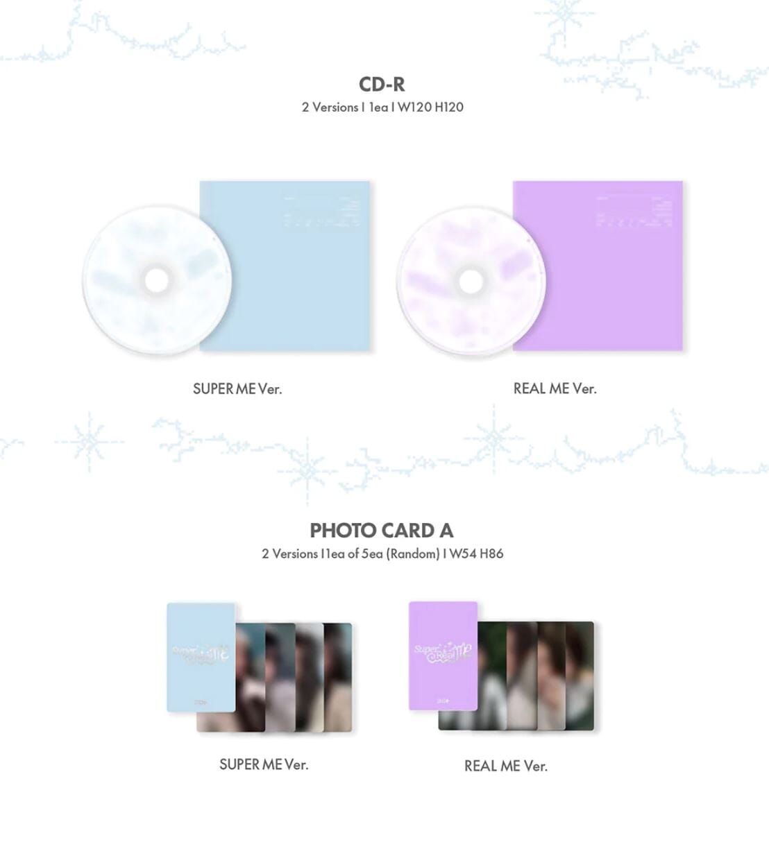 ILLIT - SUPER REAL ME (1ST MINI ALBUM) SET + Weverse Gift Nolae