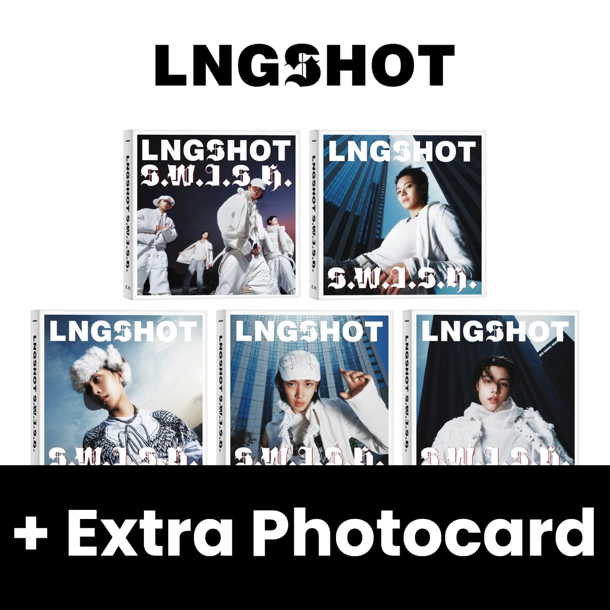 LNGSHOT - S.W.I.S.H. (STANDARD VER.) + Extra Photocard