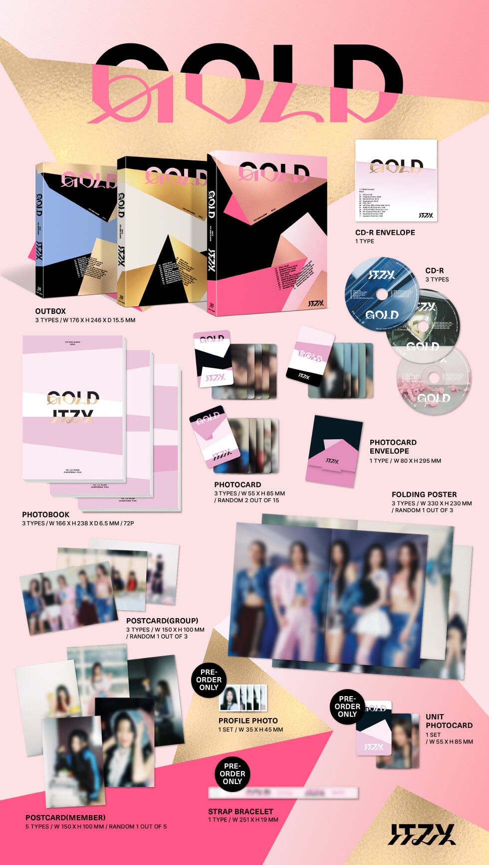 ITZY - GOLD + Soundwave Photocard Nolae