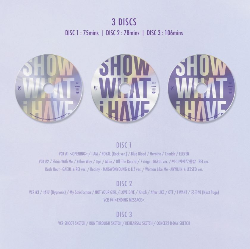 IVE - THE 1ST WORLD TOUR 'SHOW WHAT I HAVE' (DVD/ BLU-RAY/ KIT) Nolae