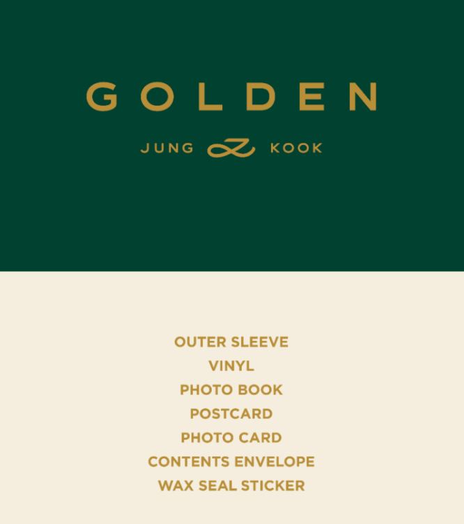 JUNGKOOK (BTS) - GOLDEN (LP) Nolae