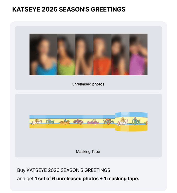 KATSEYE - 2026 SEASON'S GREETINGS + Weverse Gift Nolae