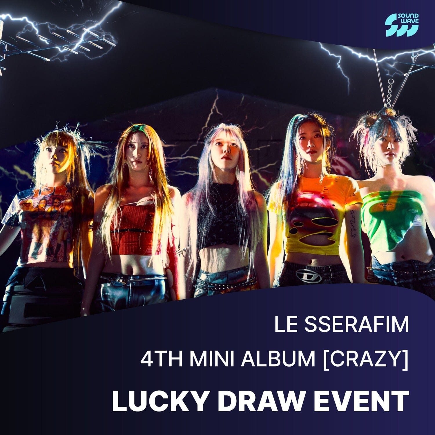 LE SSERAFIM - CRAZY (4TH MINI ALBUM) LUCKY DRAW (SW) Nolae