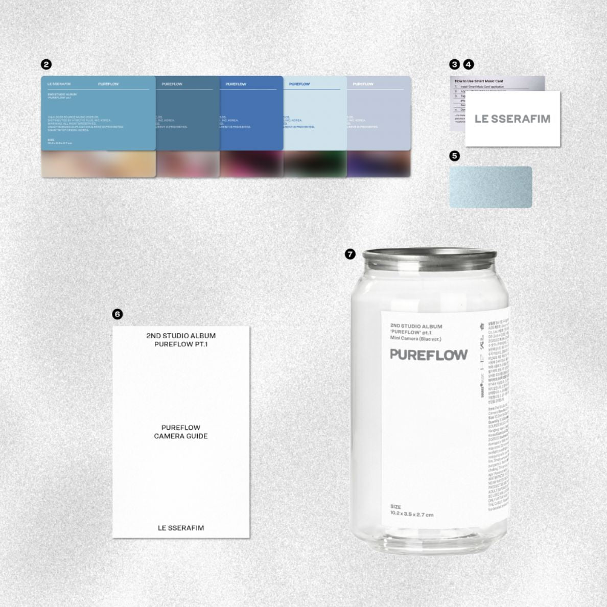 LE SSERAFIM - 'PUREFLOW' PT.1 (MINI CAMERA VER.)