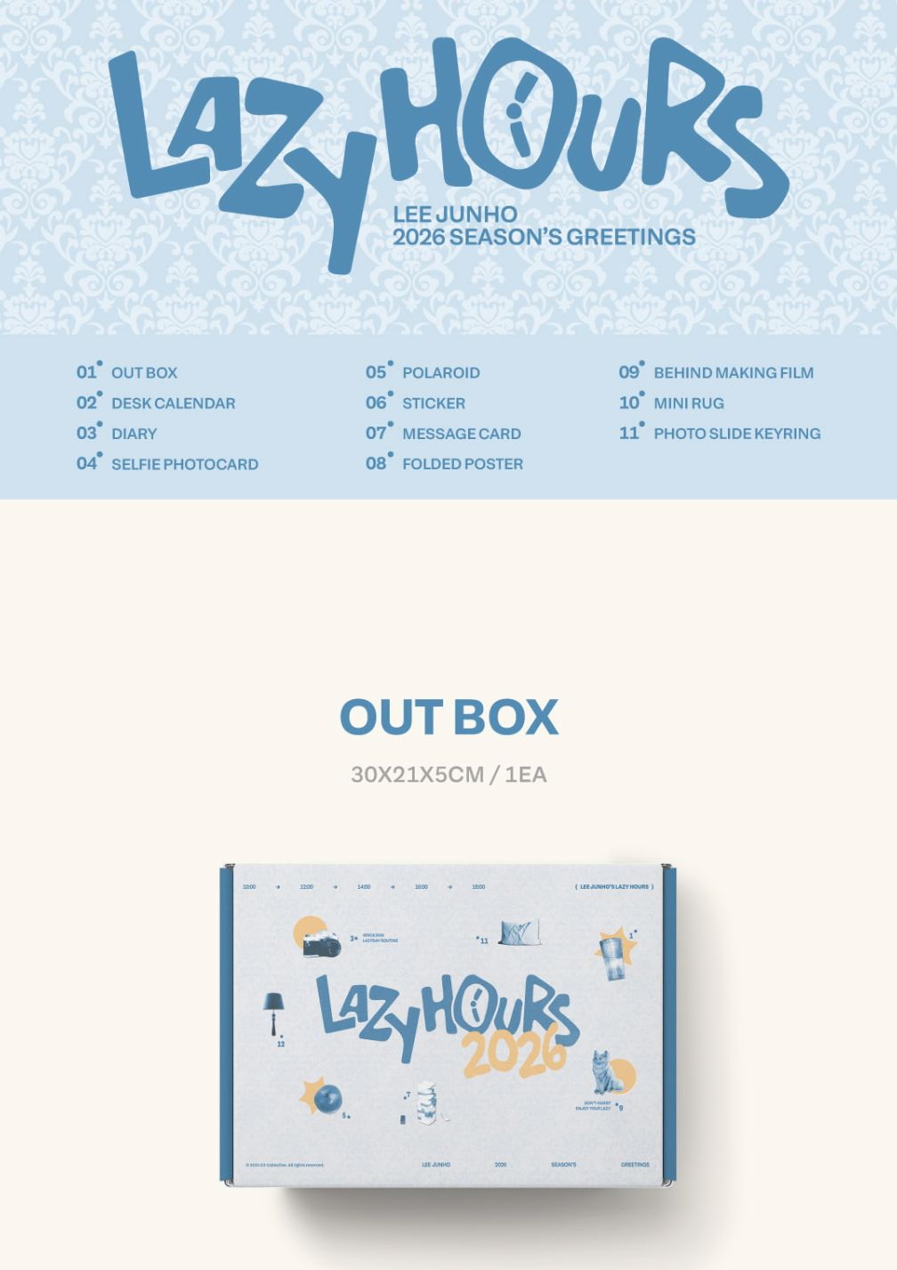 LEE JUNHO (2PM) - 2026 SEASON'S GREETINGS (LAZY HOURS)