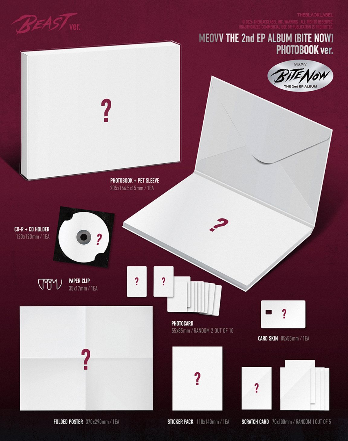 MEOVV - BITE NOW (PHOTOBOOK VER.) + YG Gift Nolae