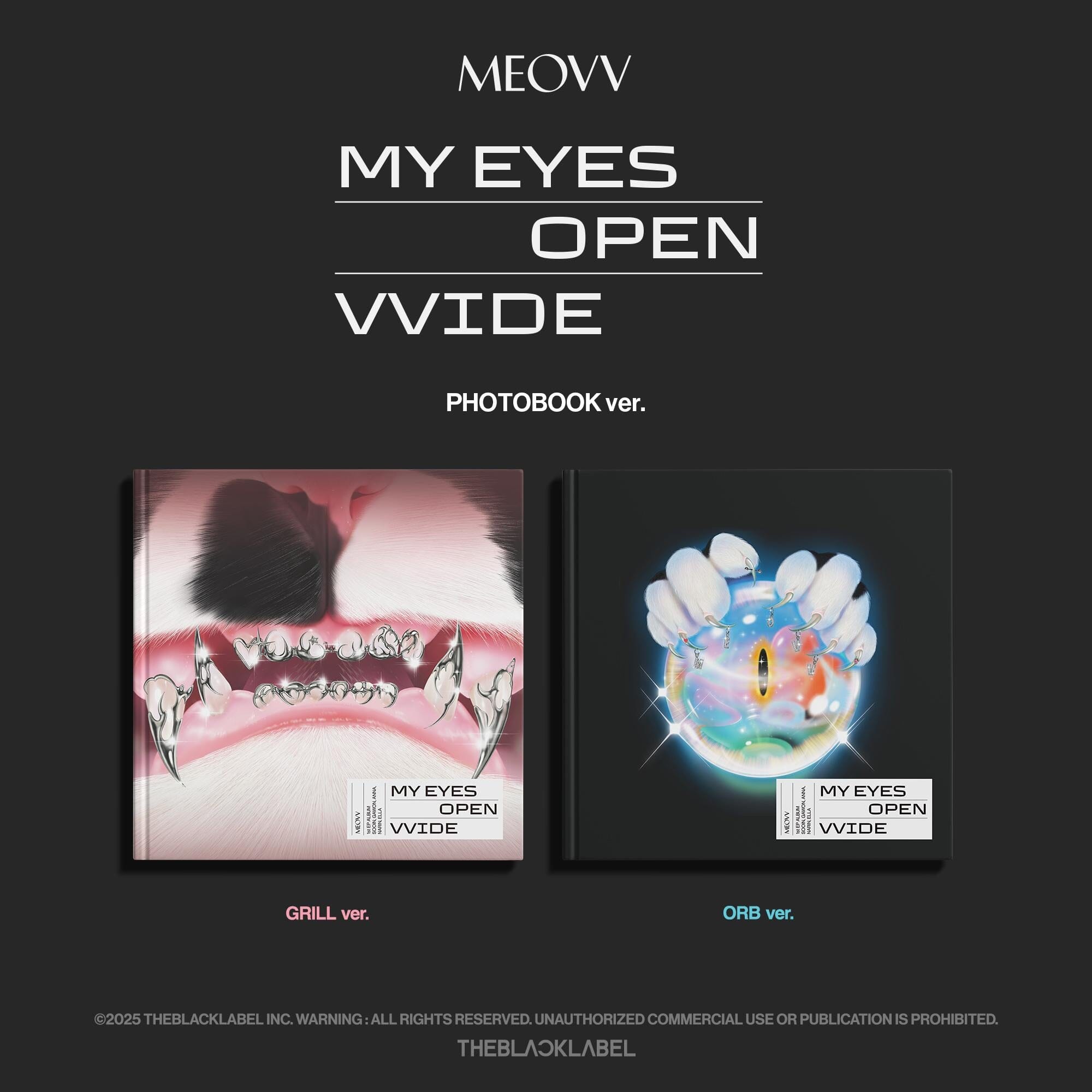 MEOVV MY EYES OPEN WIDE 全員直筆サイン入りCD② meovv-my-eyes-open-vvide-