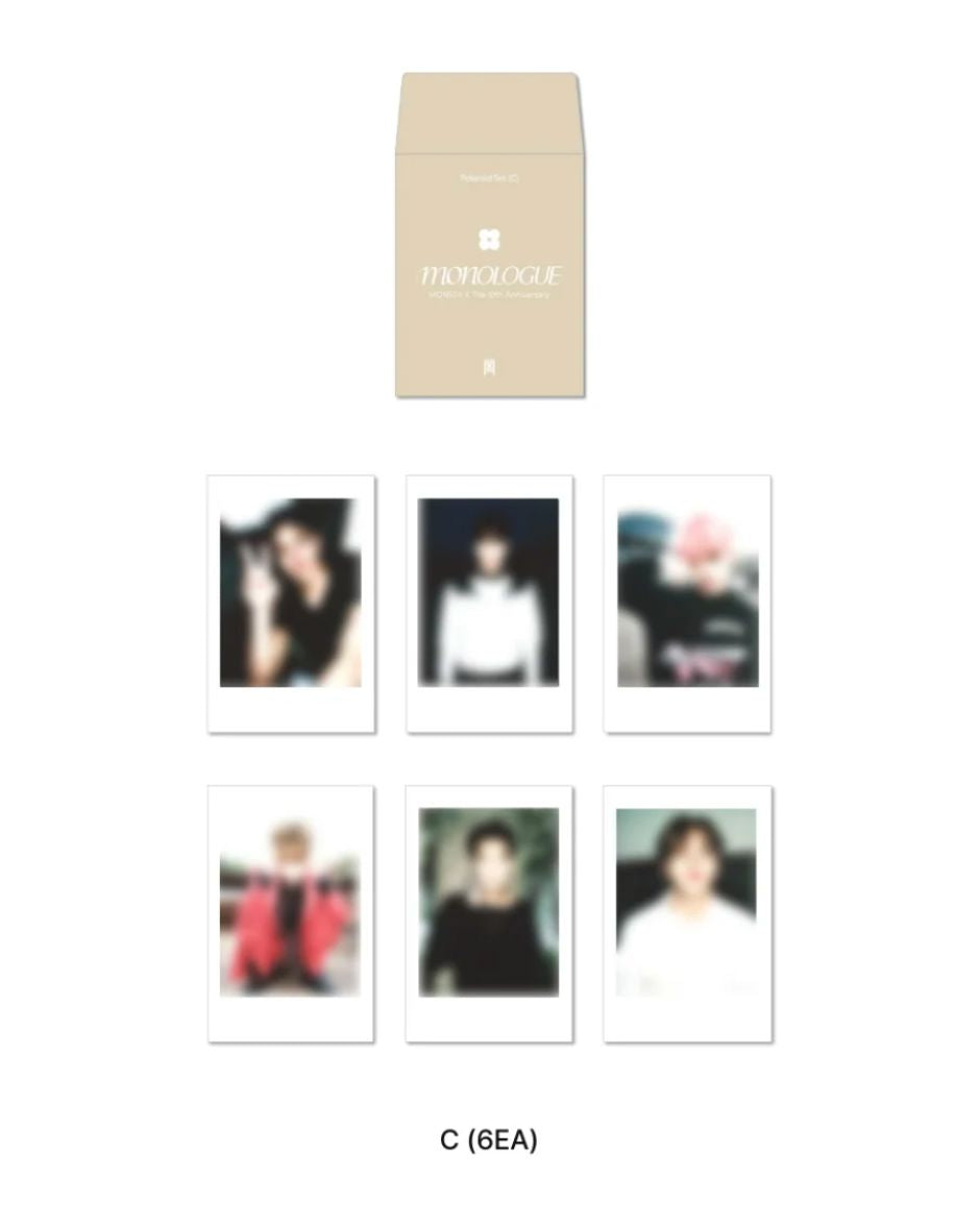 MONSTA X - PHOTOCARD & POLAROID SET (MONOLOGUE 'THE 10TH ANNIVERSARY' POP UP OFFICIAL MD) Nolae