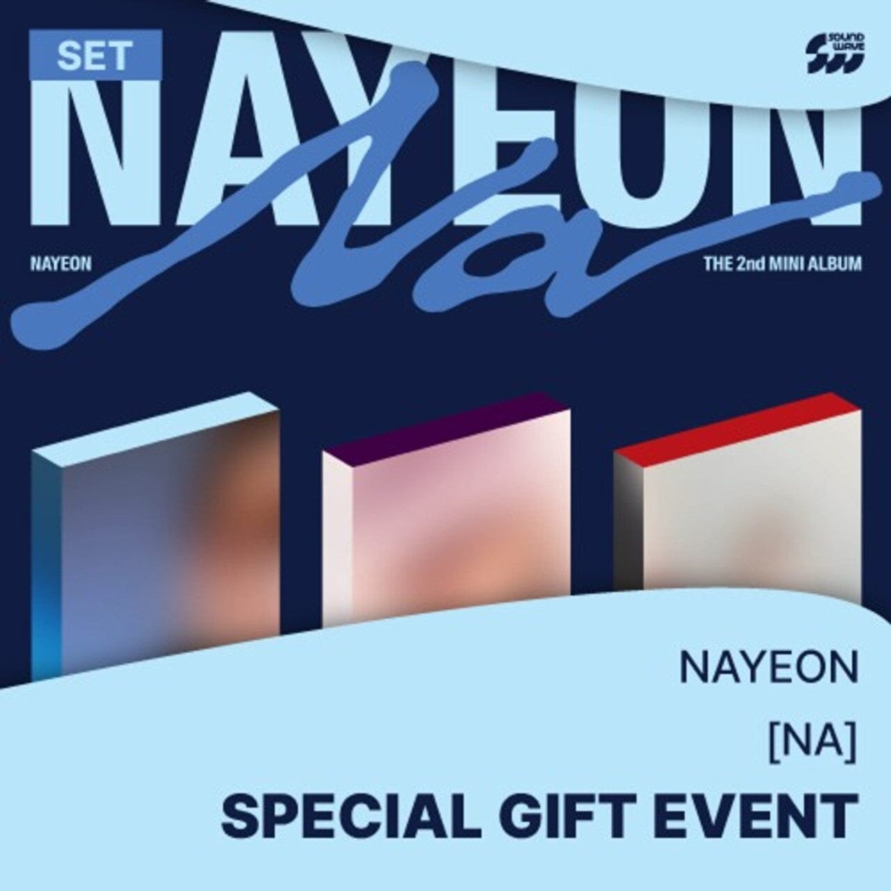 NAYEON (TWICE) - NA (THE 2ND MINI ALBUM) SET + Soundwave Gift Nolae