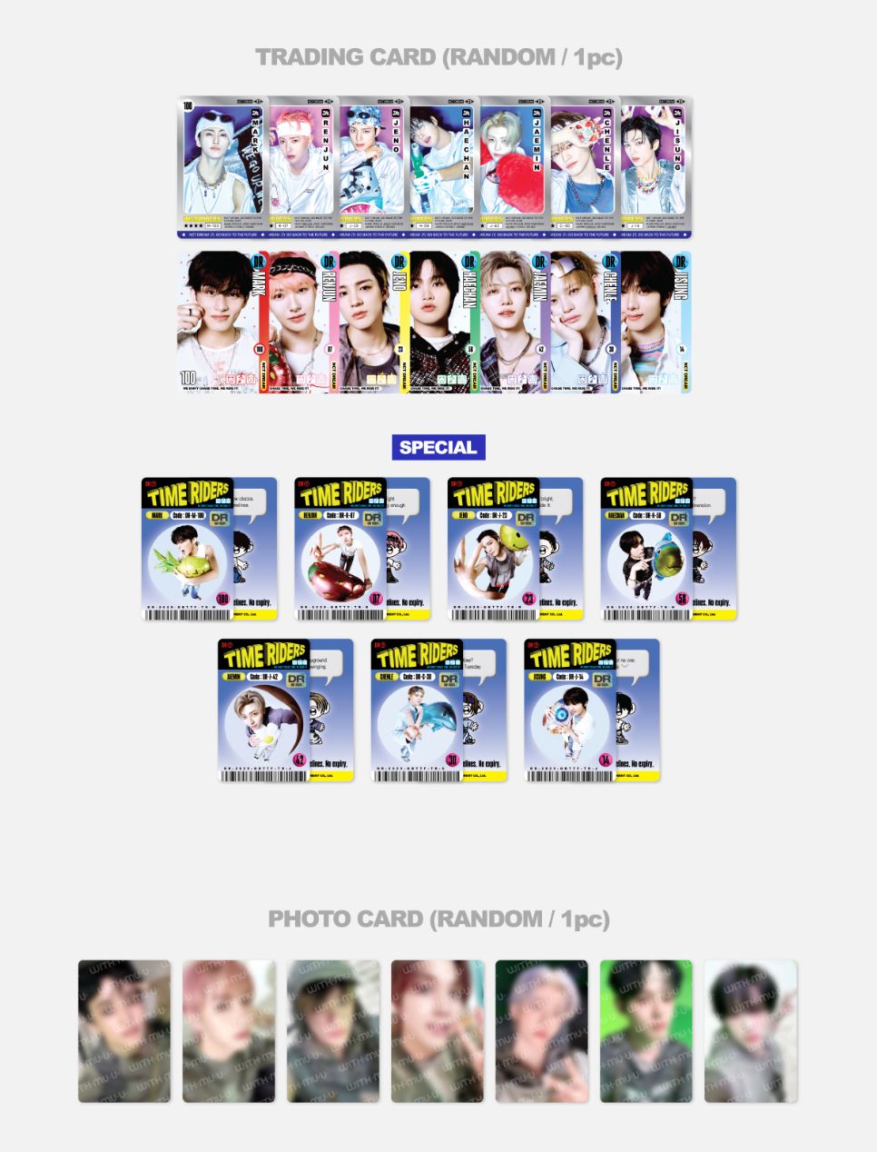 NCT DREAM - RANDOM TRADING CARD SET (GO BACK TO THE FUTURE