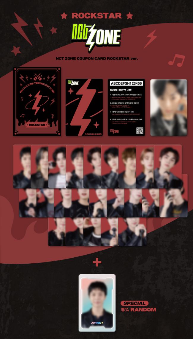 NCT ZONE - COUPON CARD (ROCKSTAR VER.) Nolae