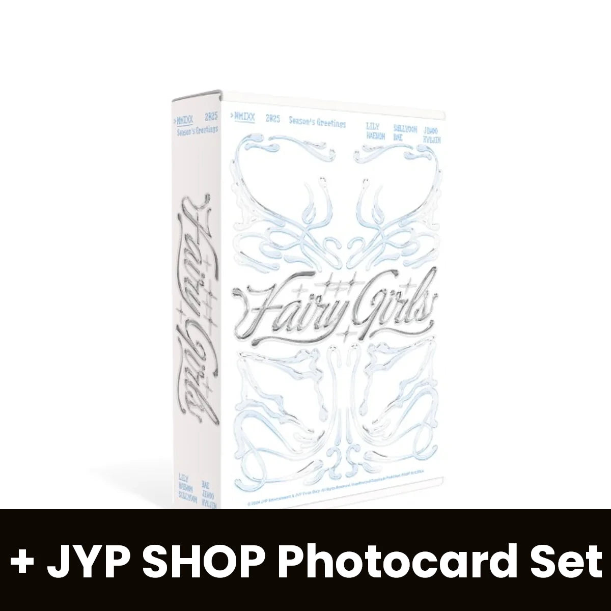 NMIXX - 2025 SEASON'S GREETINGS (FAIRY GIRLS) + JYP SHOP Photocard Set Nolae