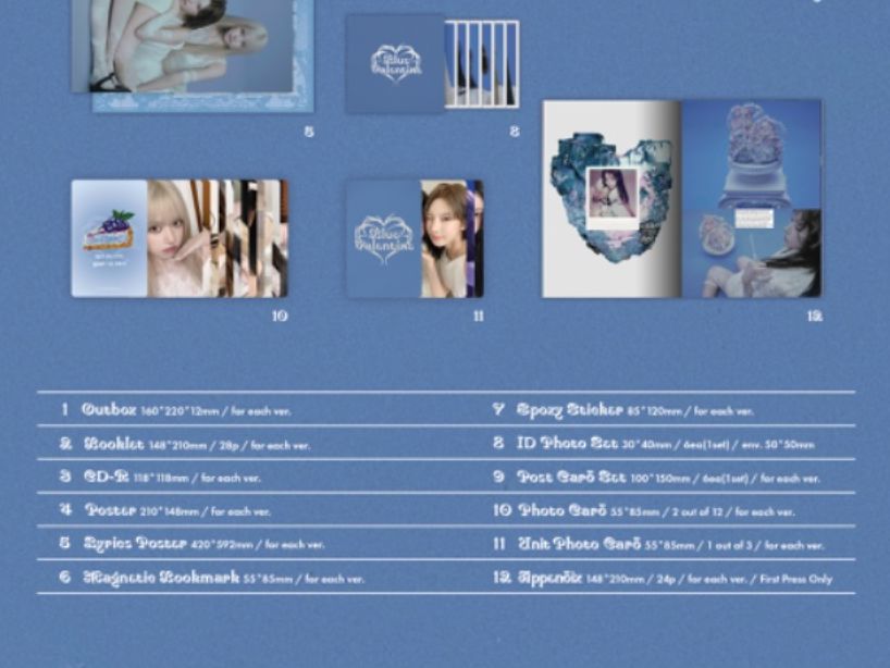 NMIXX - BLUE VALENTINE + FANS SHOP Photocard Nolae