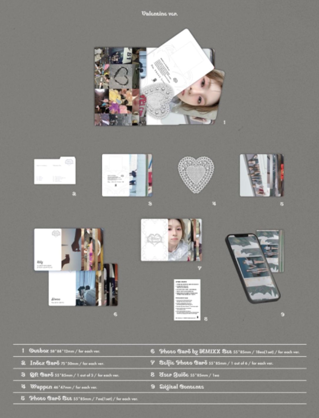 NMIXX - BLUE VALENTINE (PLATFORM ALBUM POCA ALBUM VER.) + FANS SHOP Photocard Nolae