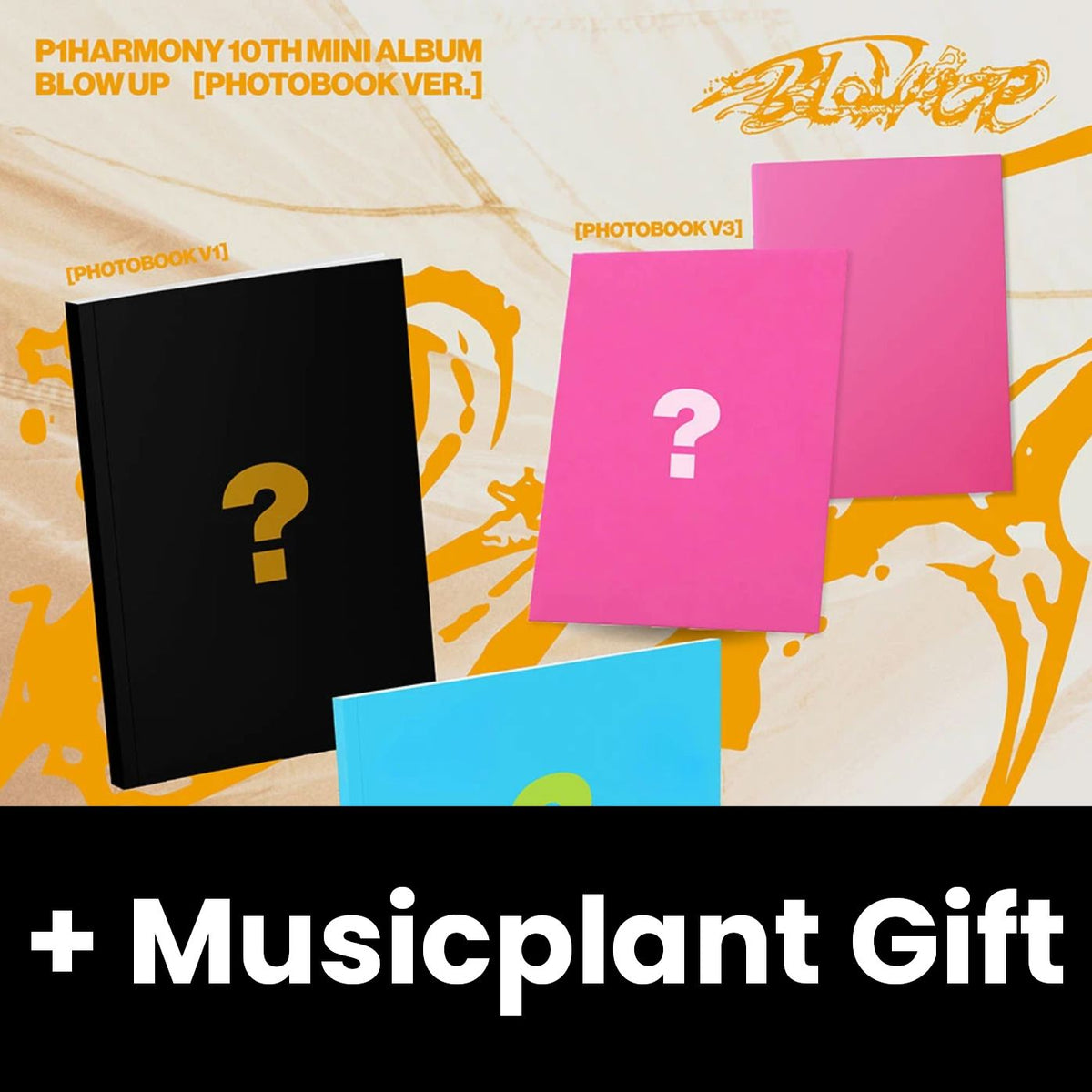 P1HARMONY - BLOW UP (PHOTOBOOK VER.) SET + Musicplant Gift Nolae