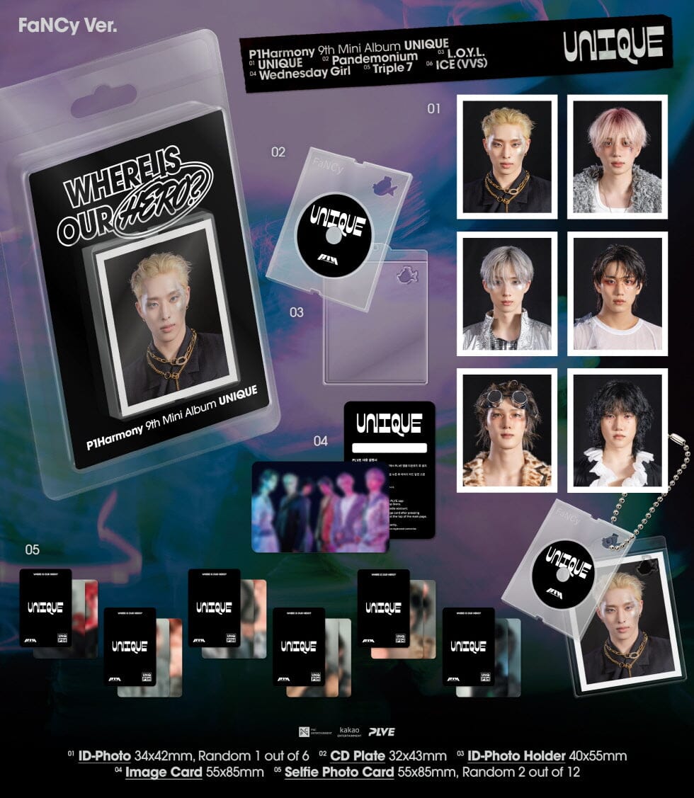 P1HARMONY - UNIQUE (FANCY VER.) + Soundwave Photocard