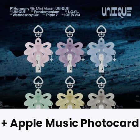 P1HARMONY - UNIQUE (LIGHT KEYRING VER.) + Apple Music Photocard Nolae