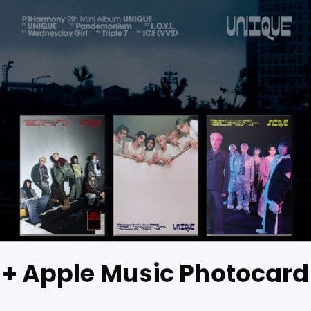 P1HARMONY - UNIQUE (PHOTO BOOK VER.) + Apple Music Photocard