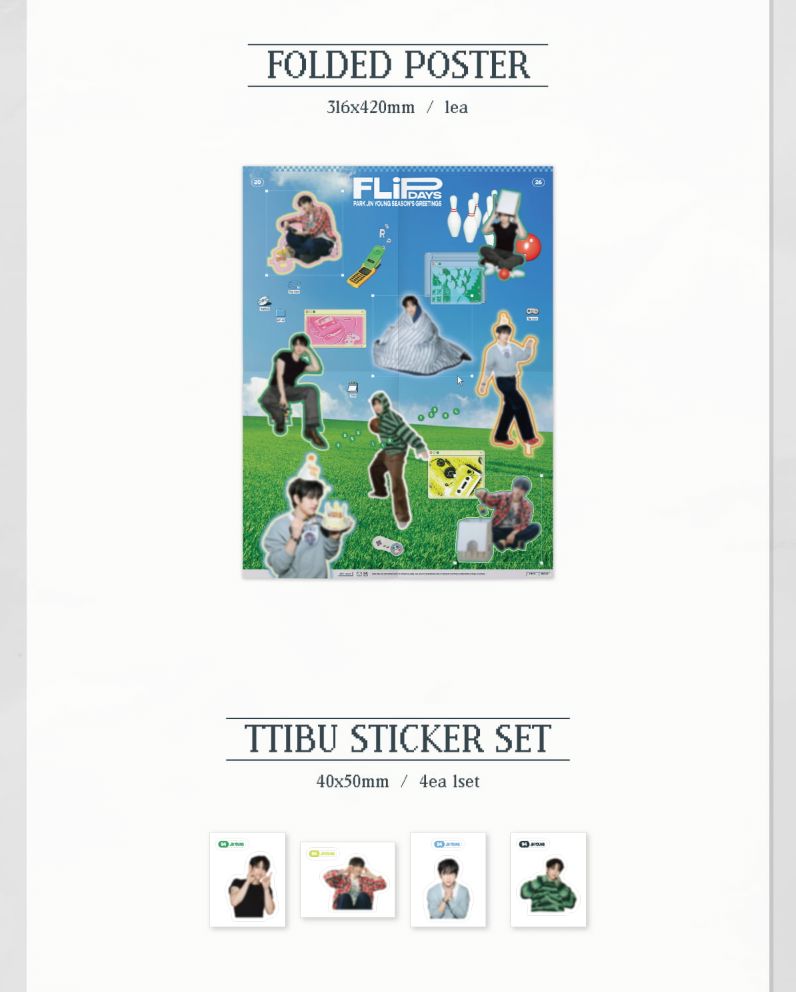 PARK JIN YOUNG (GOT7) - 2026 SEASON'S GREETINGS (FLIP DAYS) + Extra Ph