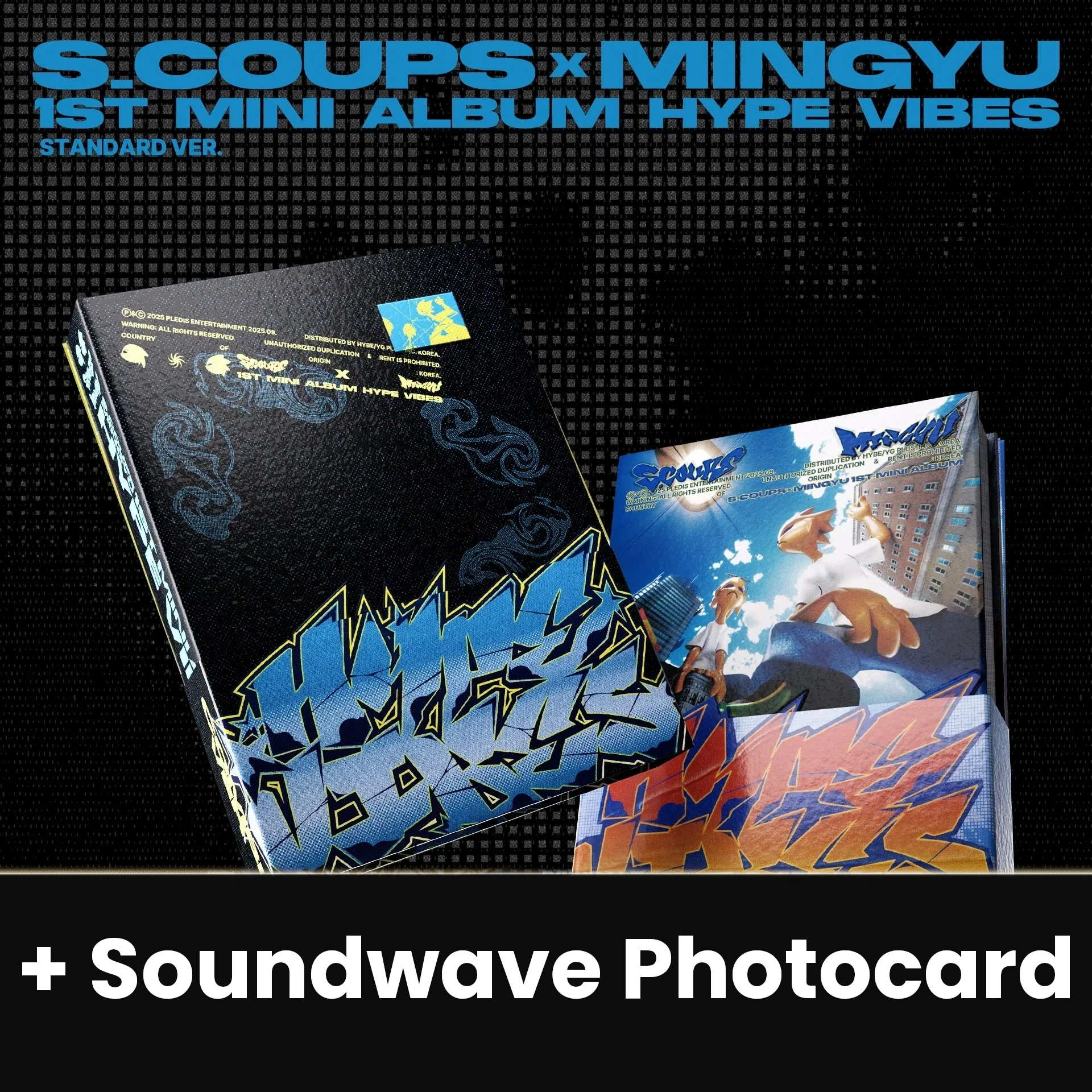 S.COUPS X MINGYU (SEVENTEEN) - HYPE VIBES (STANDARD VER.) + Soundwave Photocard Nolae
