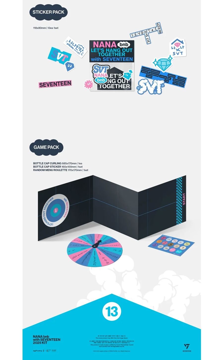 SEVENTEEN - NANA BNB WITH SEVENTEEN 2025 KIT + Weverse Gift
