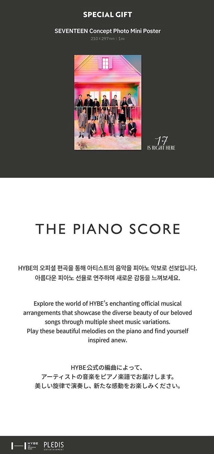 SEVENTEEN - THE PIANO SCORE : 17 IS RIGHT HERE Nolae