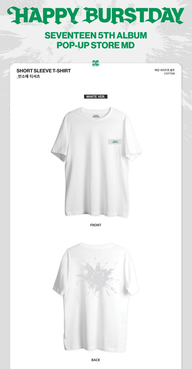 SEVENTEEN - WIND BREAKER & T-SHIRT (HAPPY BURSTDAY POP-UP STORE OFFICIAL MD) Nolae