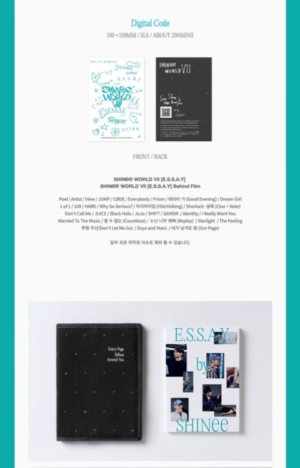 SHINEE - SHINEE WORLD VII (E.S.S.A.Y) Nolae