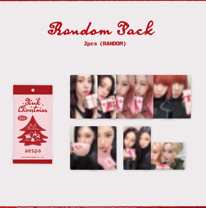 SM ARTISTS - PHOTO CARD RANDOM PACK (2024 PINK CHRISTMAS) Nolae