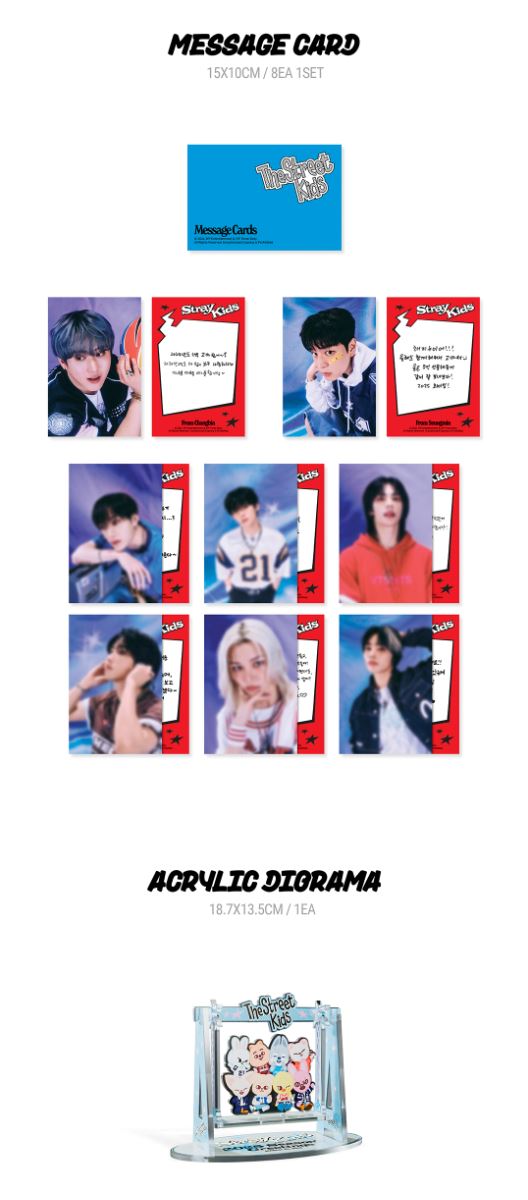 STRAY KIDS - 2025 SEASON'S GREETINGS (THE STREET KIDS) + JYP SHOP Photocard Set Nolae