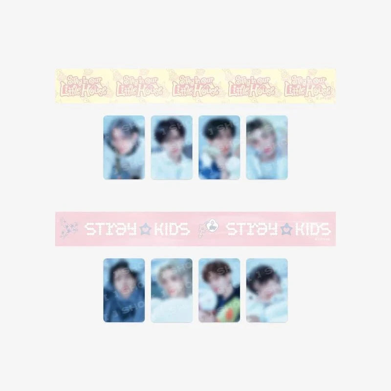 STRAY KIDS - ID PHOTO SET & BOX TAPE SET (6TH FANMEETING 'STAY IN OUR LITTLE HOUSE' OFFICIAL MD) Nolae