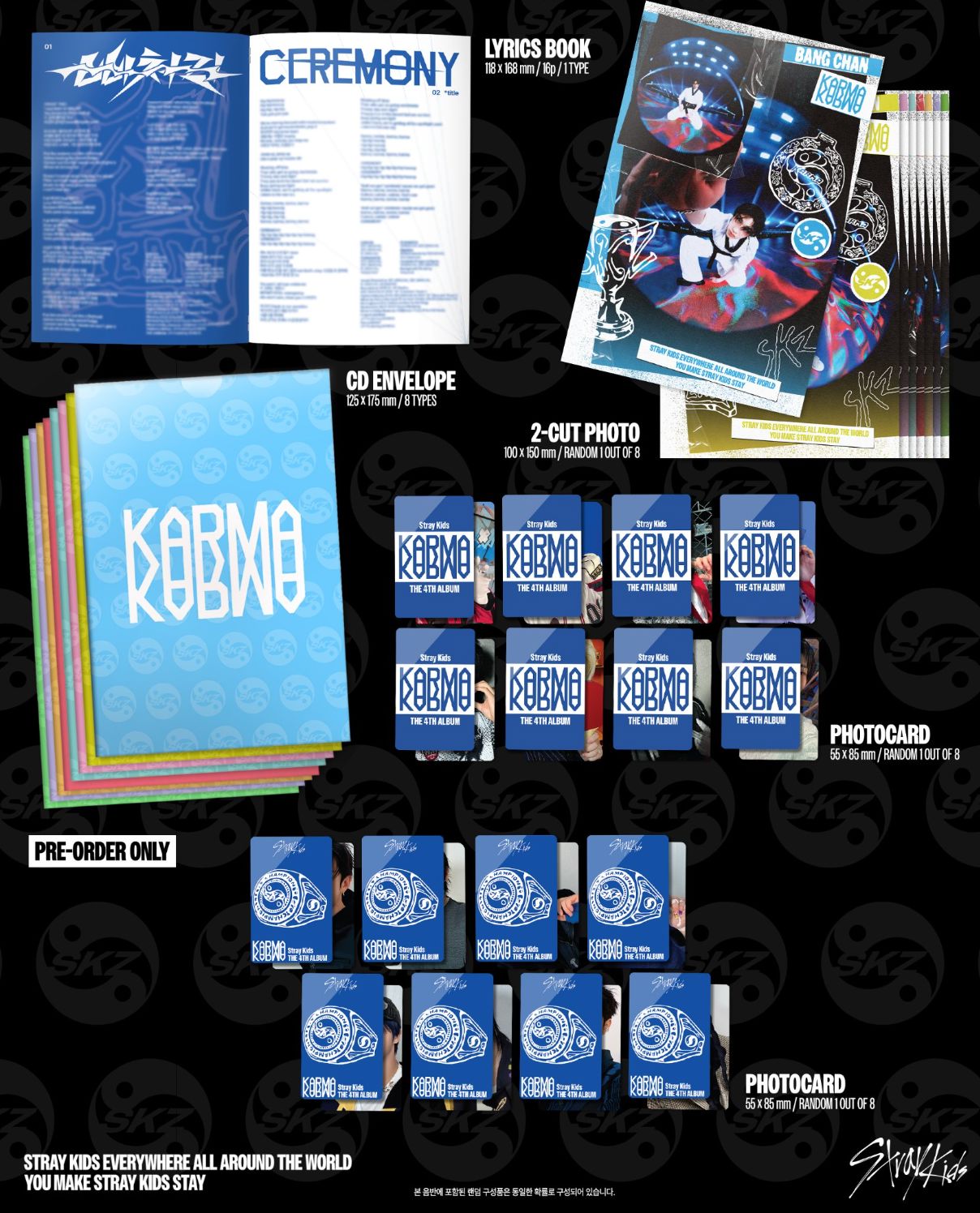 STRAY KIDS - KARMA (ACCORDION VER.) + Dear My Muse Photocard Nolae