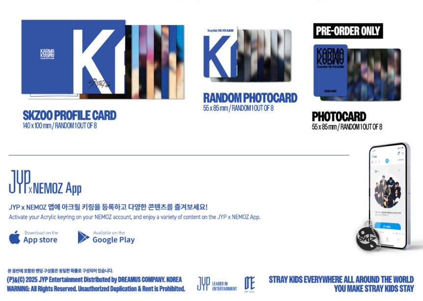 STRAY KIDS - KARMA (SKZOO VER.) + Soundwave Photocard Nolae