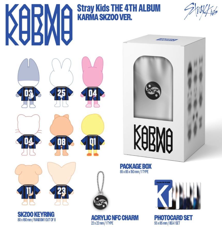STRAY KIDS - KARMA (SKZOO VER.) + Soundwave Photocard Nolae