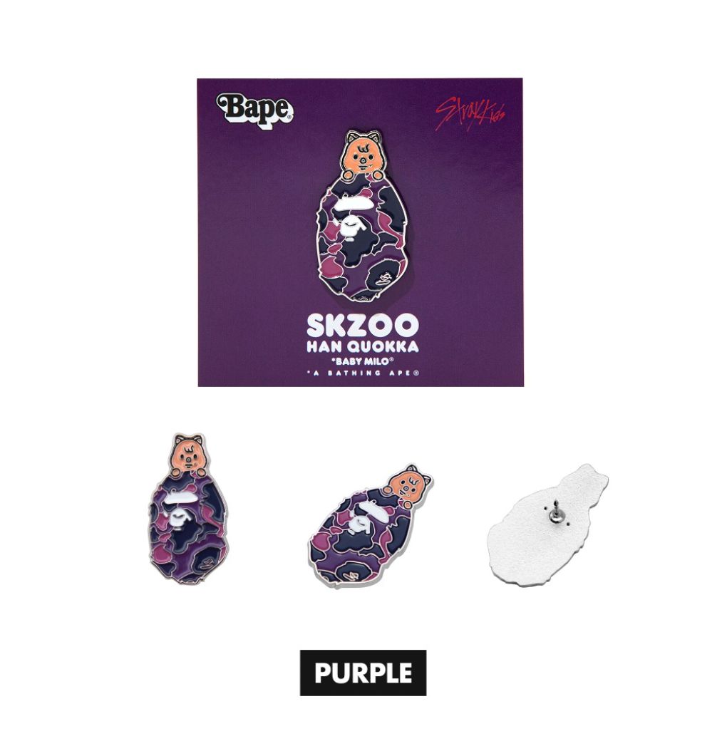 STRAY KIDS - SCRUNCHIES & METAL PINS (BAPE X STRAY KIDS MD) Nolae