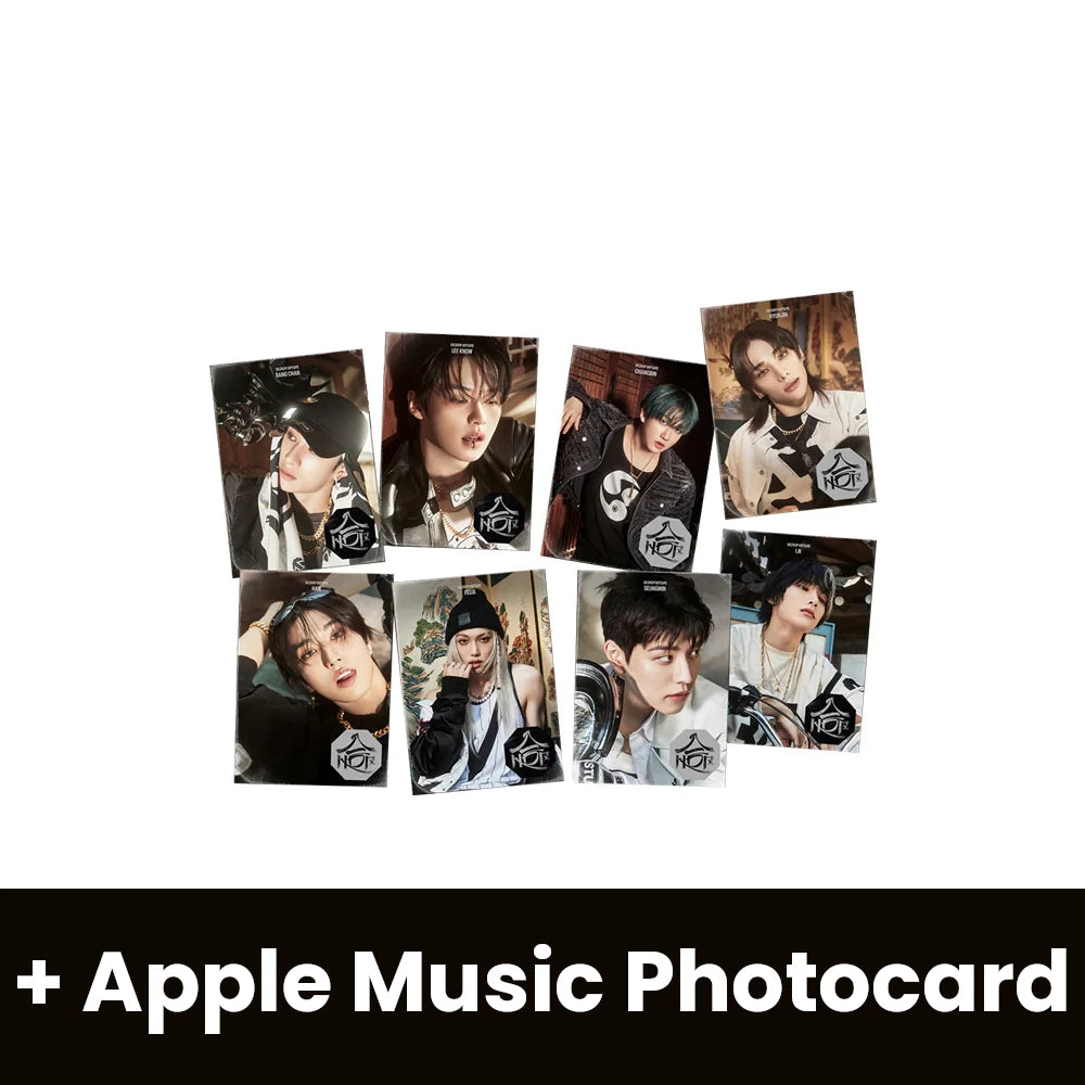 STRAY KIDS - SKZHOP HIPTAPE ‘合 (HOP)’ (ACCORDION VER.) + Apple Music Photocard Nolae