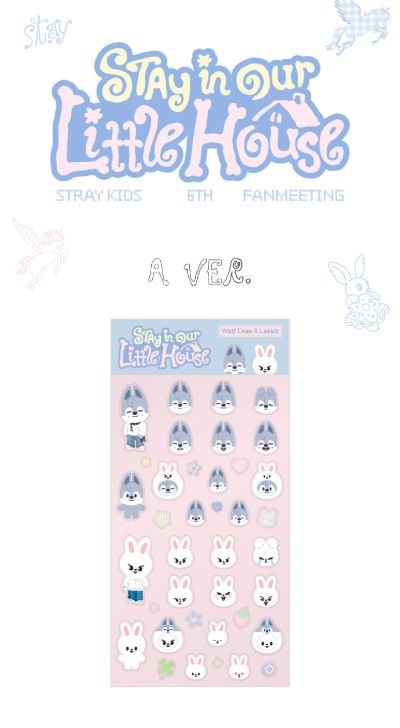 STRAY KIDS - SKZOO 3D STICKER (6TH FANMEETING 'STAY IN OUR LITTLE HOUSE' OFFICIAL MD) Nolae