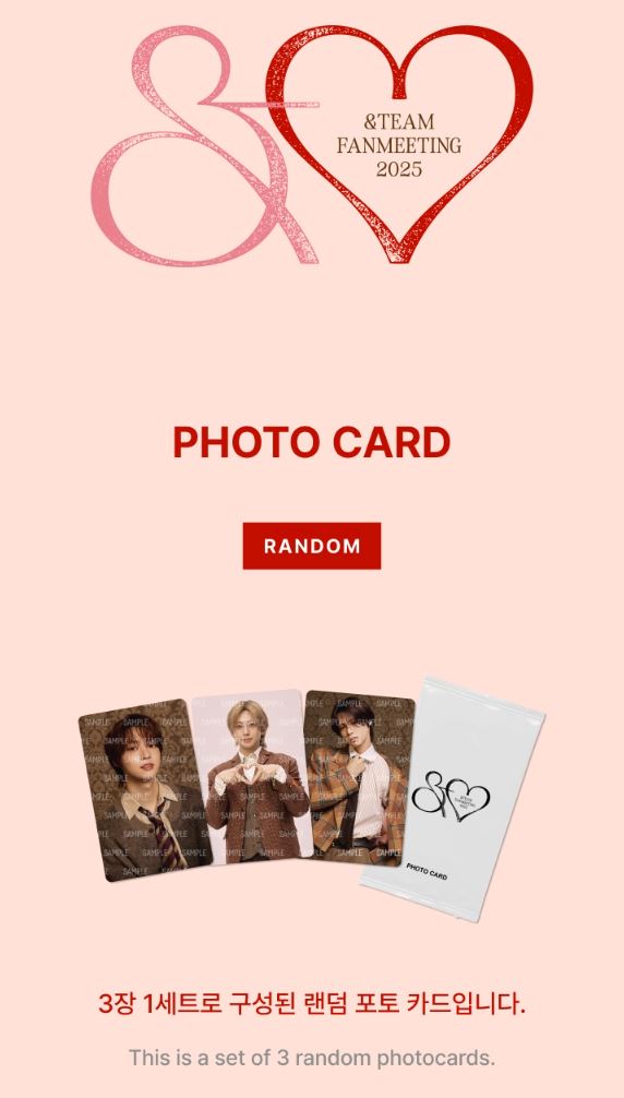 &TEAM - PHOTO CARD (&TEAM FANMEETING 2025) Nolae