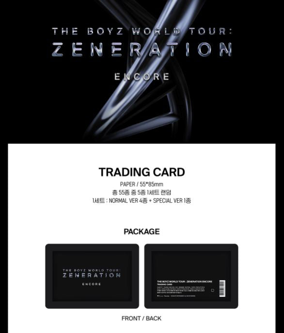 THE BOYZ - TRADING CARD (THE BOYZ WORLD TOUR : ZENERATION ENCORE MD) Nolae