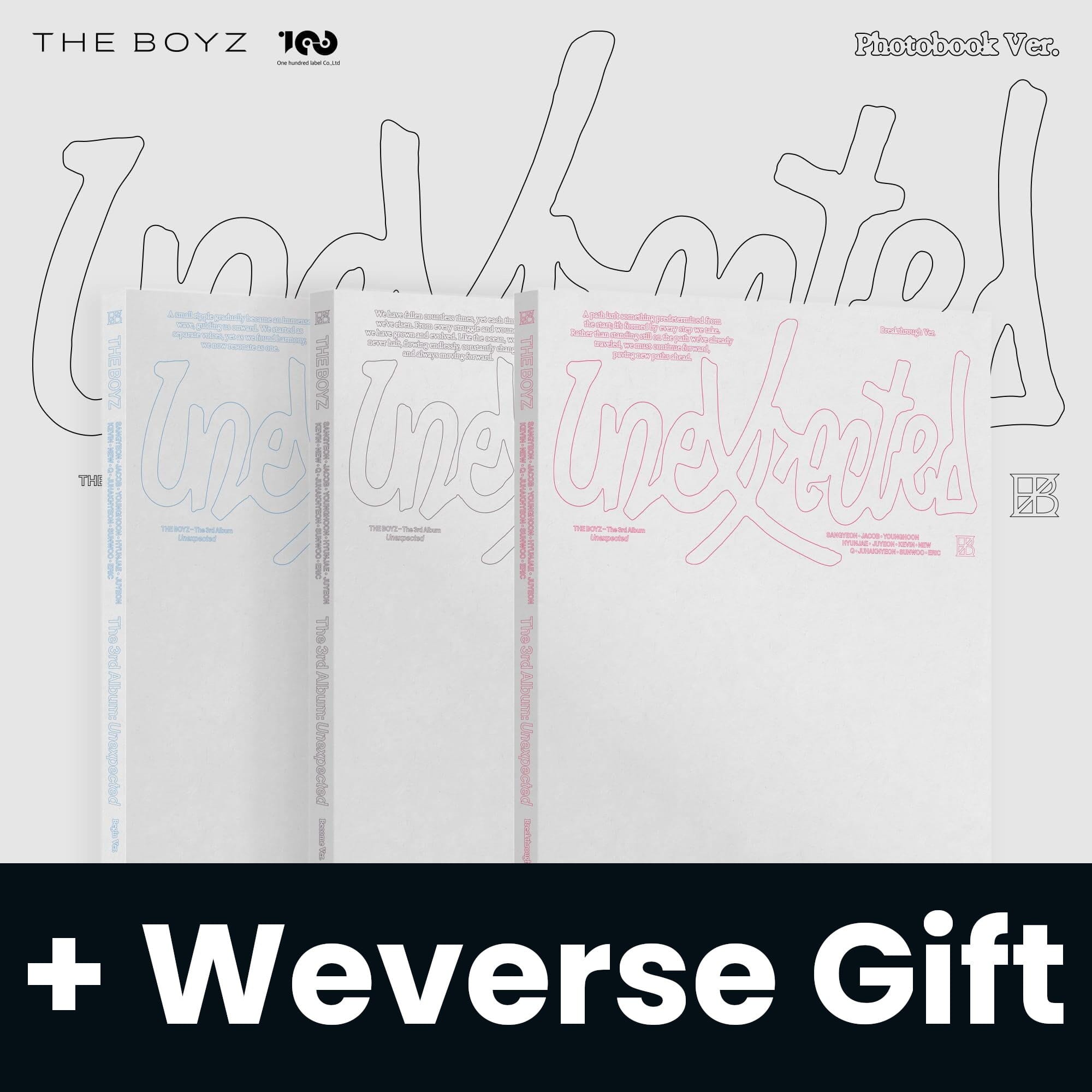 THE BOYZ - UNEXPECTED (PHOTOBOOK VER.) + Weverse Gift Nolae