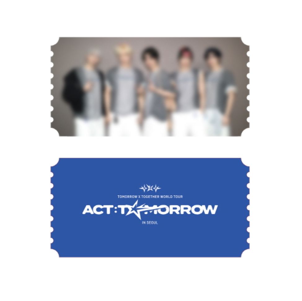 TXT - WORLD TOUR <ACT : TOMORROW> IN SEOUL (DIGITAL CODE) + Original Ticket Nolae